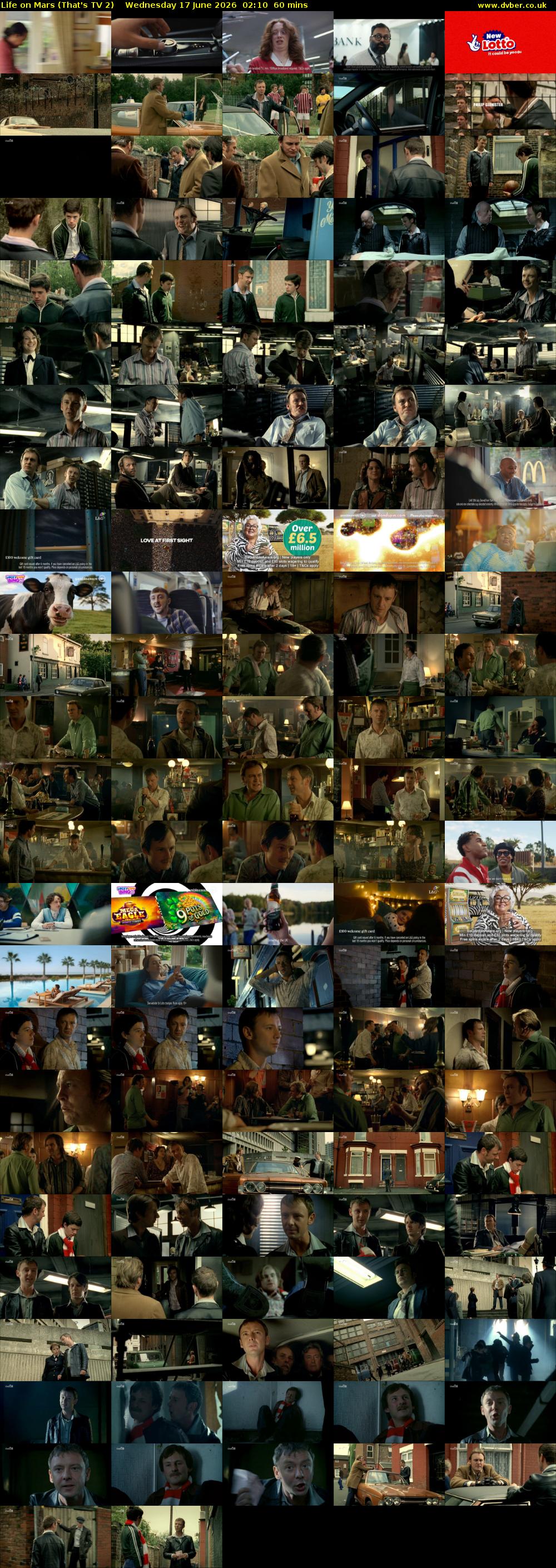 Life on Mars (That's TV 2) Wednesday 17 June 2026 02:10 - 03:10