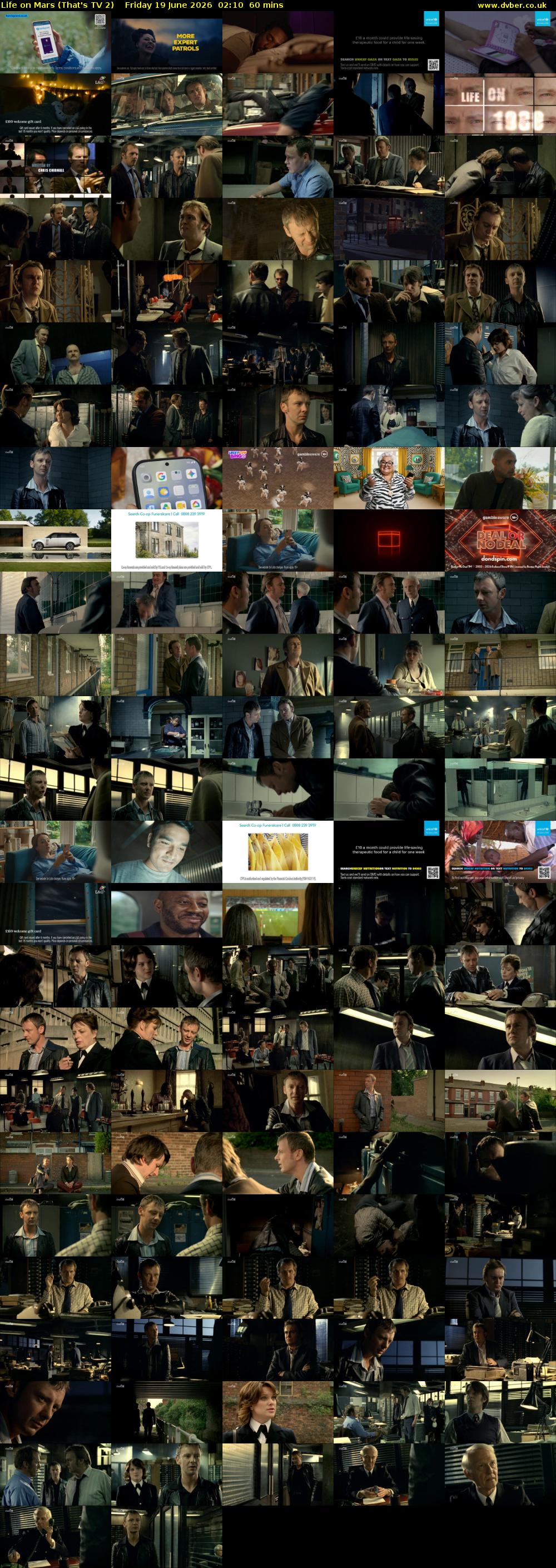 Life on Mars (That's TV 2) Friday 19 June 2026 02:10 - 03:10