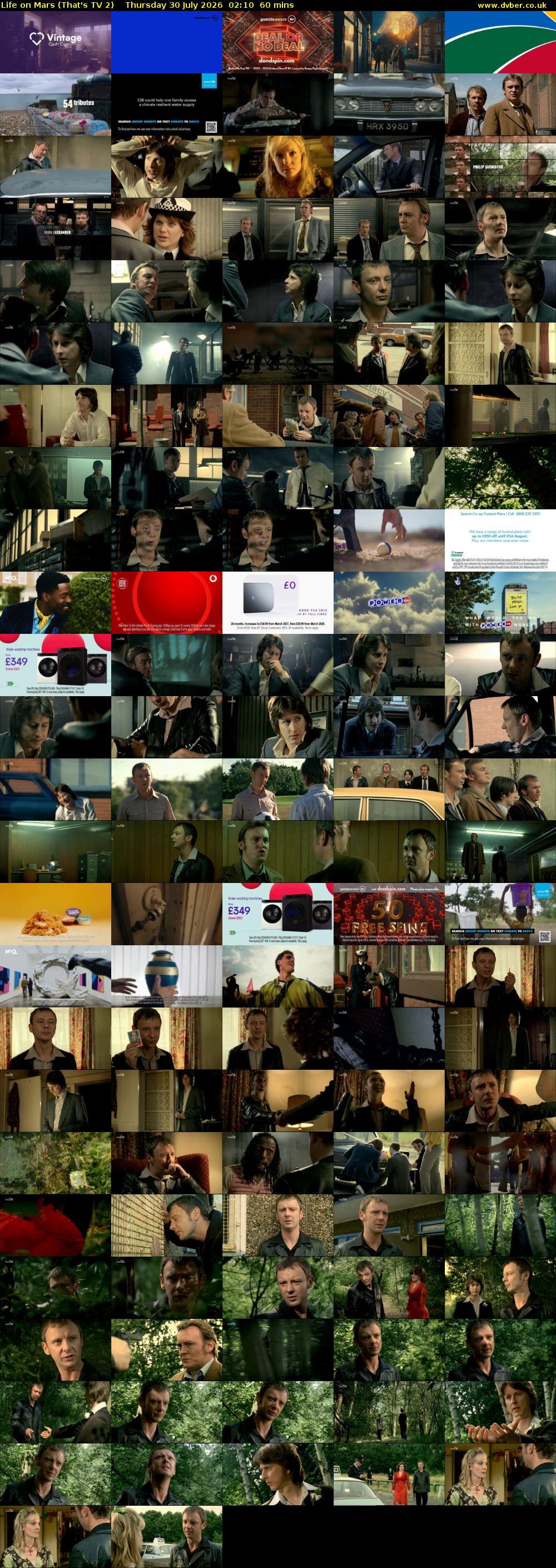 Life on Mars (That's TV 2) Thursday 30 July 2026 02:10 - 03:10
