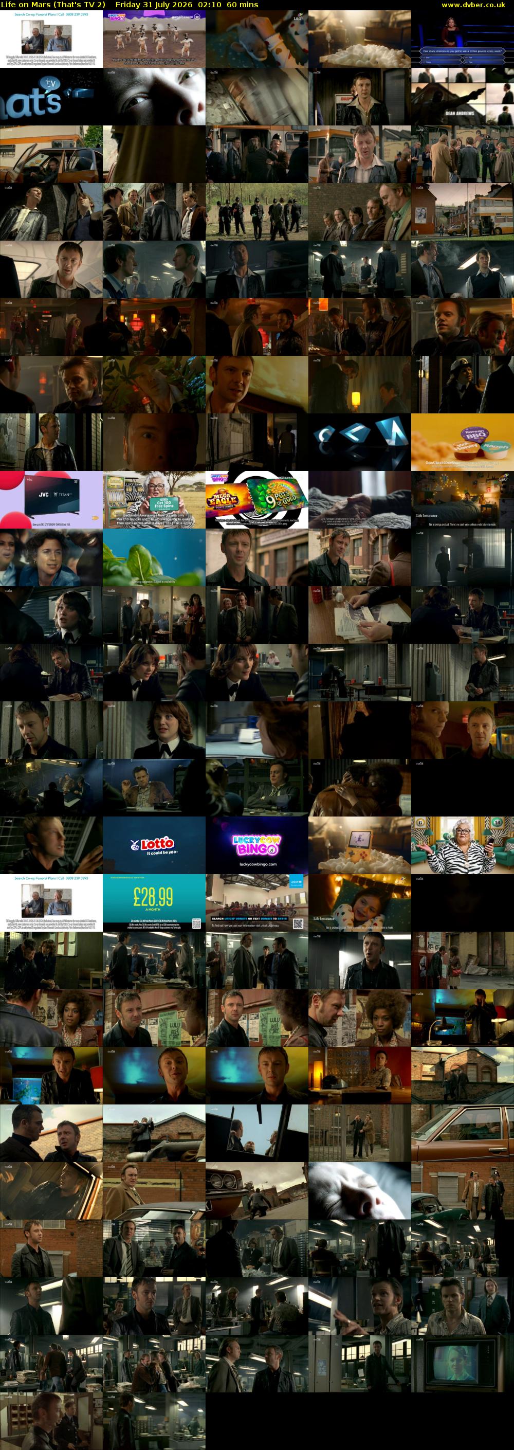 Life on Mars (That's TV 2) Friday 31 July 2026 02:10 - 03:10