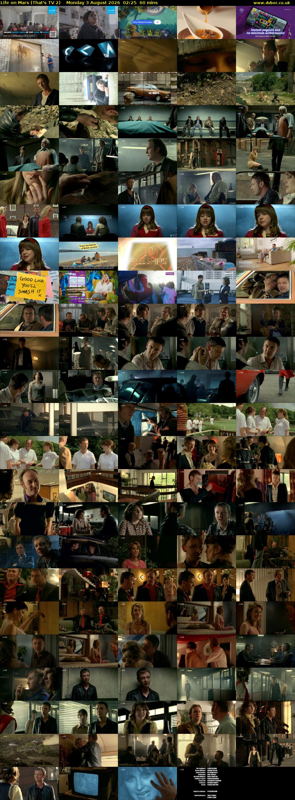 Life on Mars (That's TV 2) Monday 3 August 2026 02:25 - 03:25