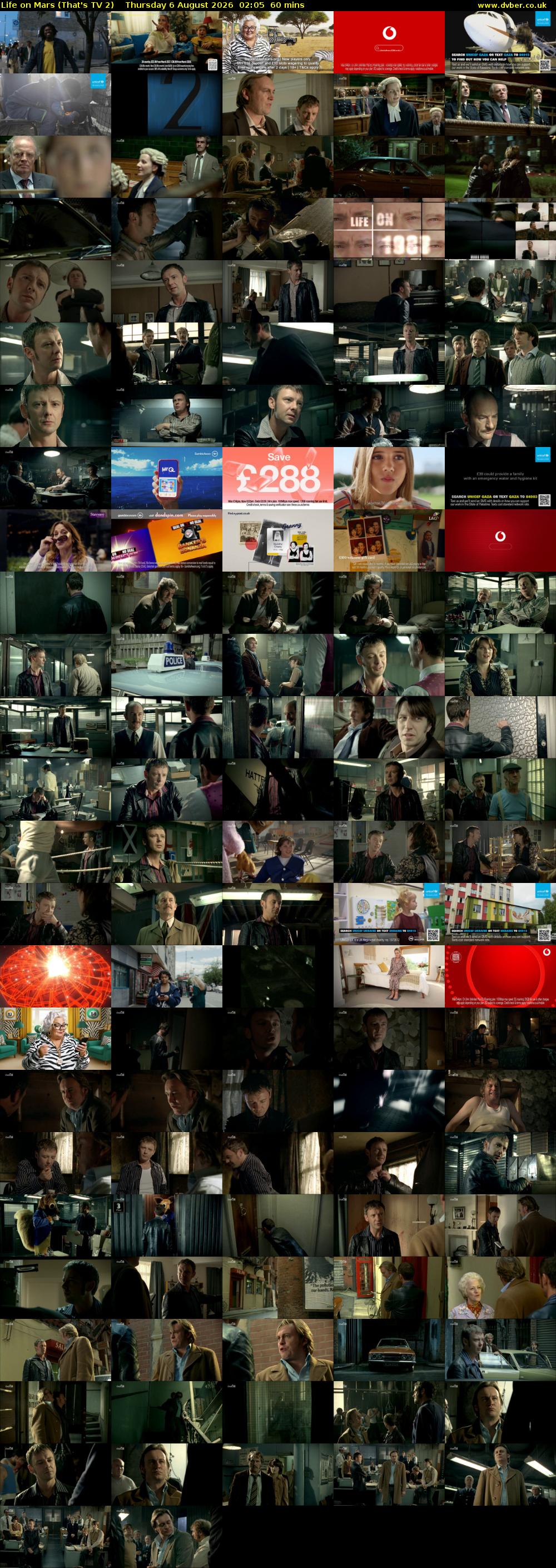 Life on Mars (That's TV 2) Thursday 6 August 2026 02:05 - 03:05