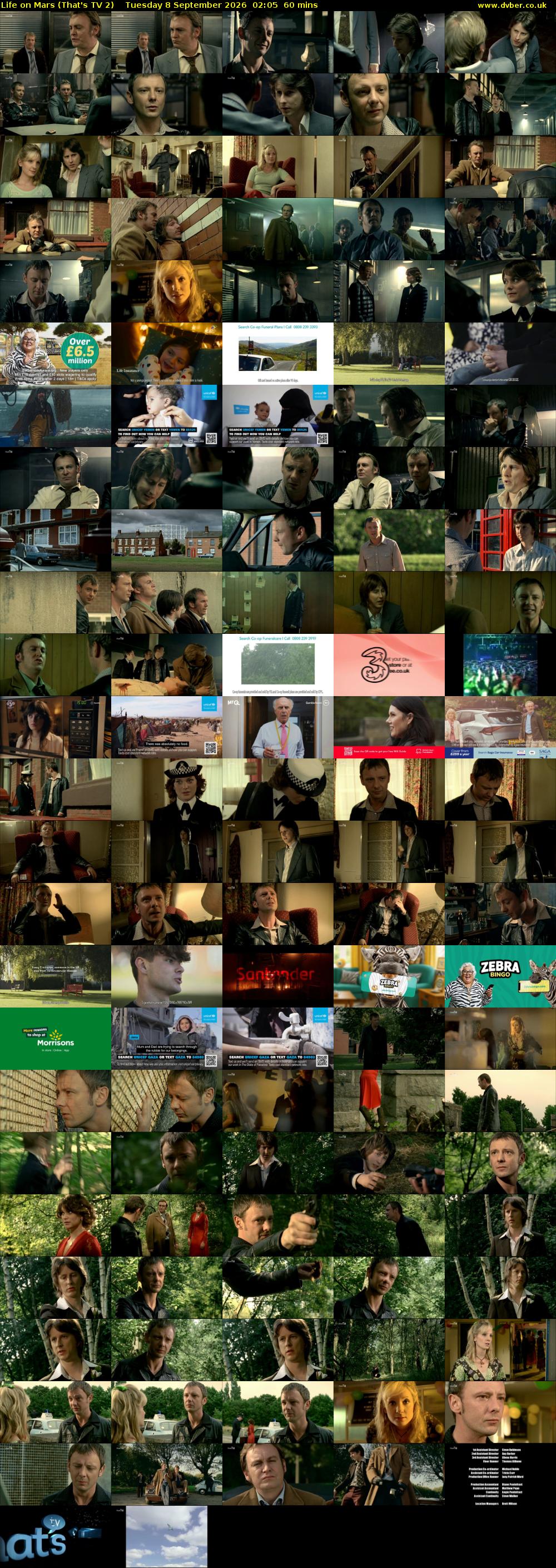 Life on Mars (That's TV 2) Tuesday 8 September 2026 02:05 - 03:05