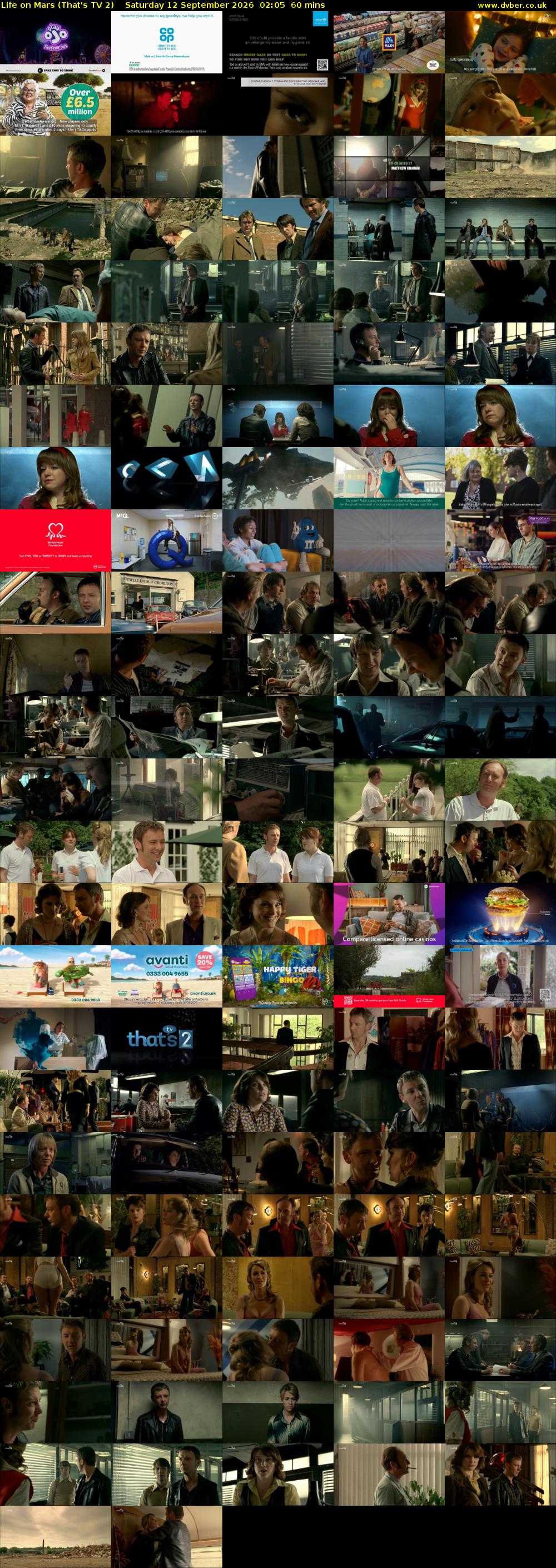 Life on Mars (That's TV 2) Saturday 12 September 2026 02:05 - 03:05