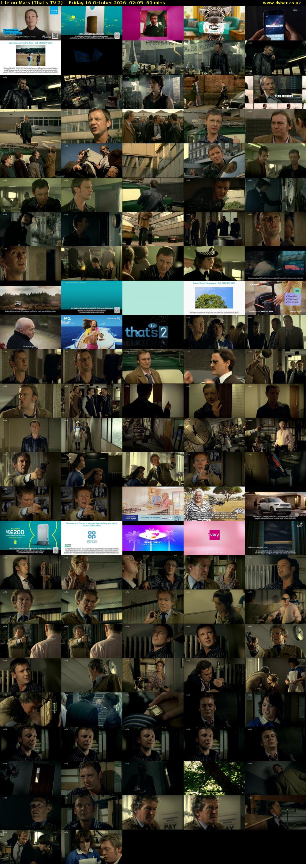 Life on Mars (That's TV 2) Friday 16 October 2026 02:05 - 03:05
