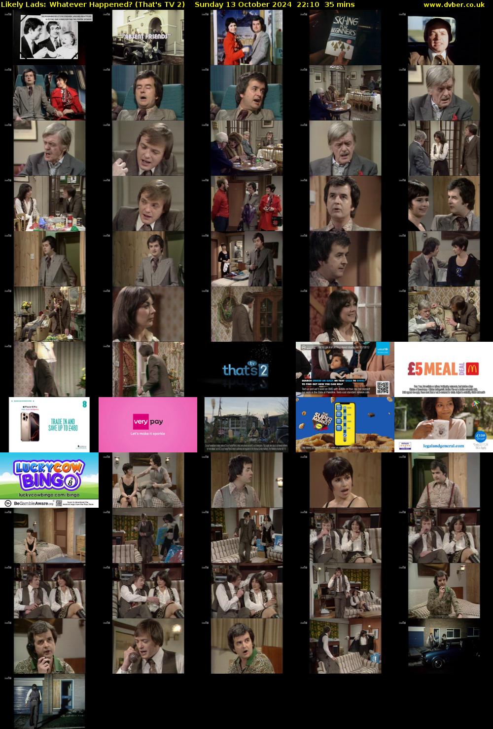Likely Lads: Whatever Happened? (That's TV 2) Sunday 13 October 2024 22:10 - 22:45