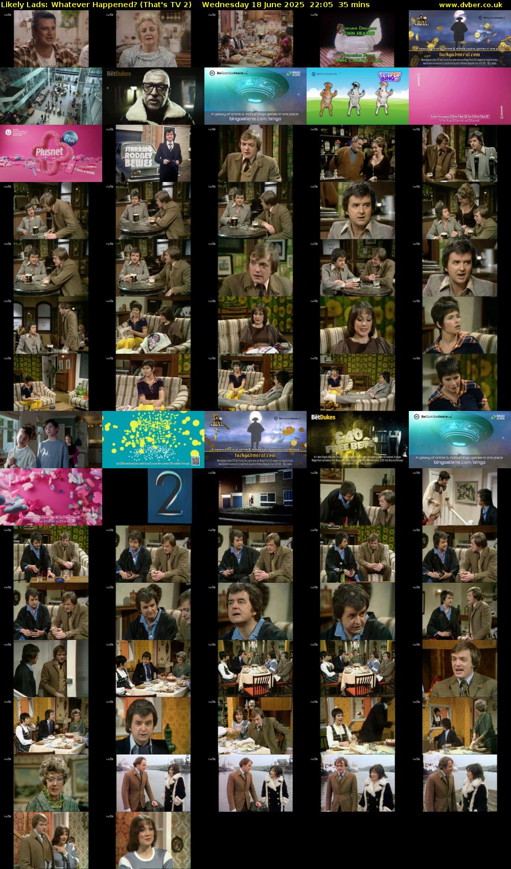 Likely Lads: Whatever Happened? (That's TV 2) Wednesday 18 June 2025 22:05 - 22:40
