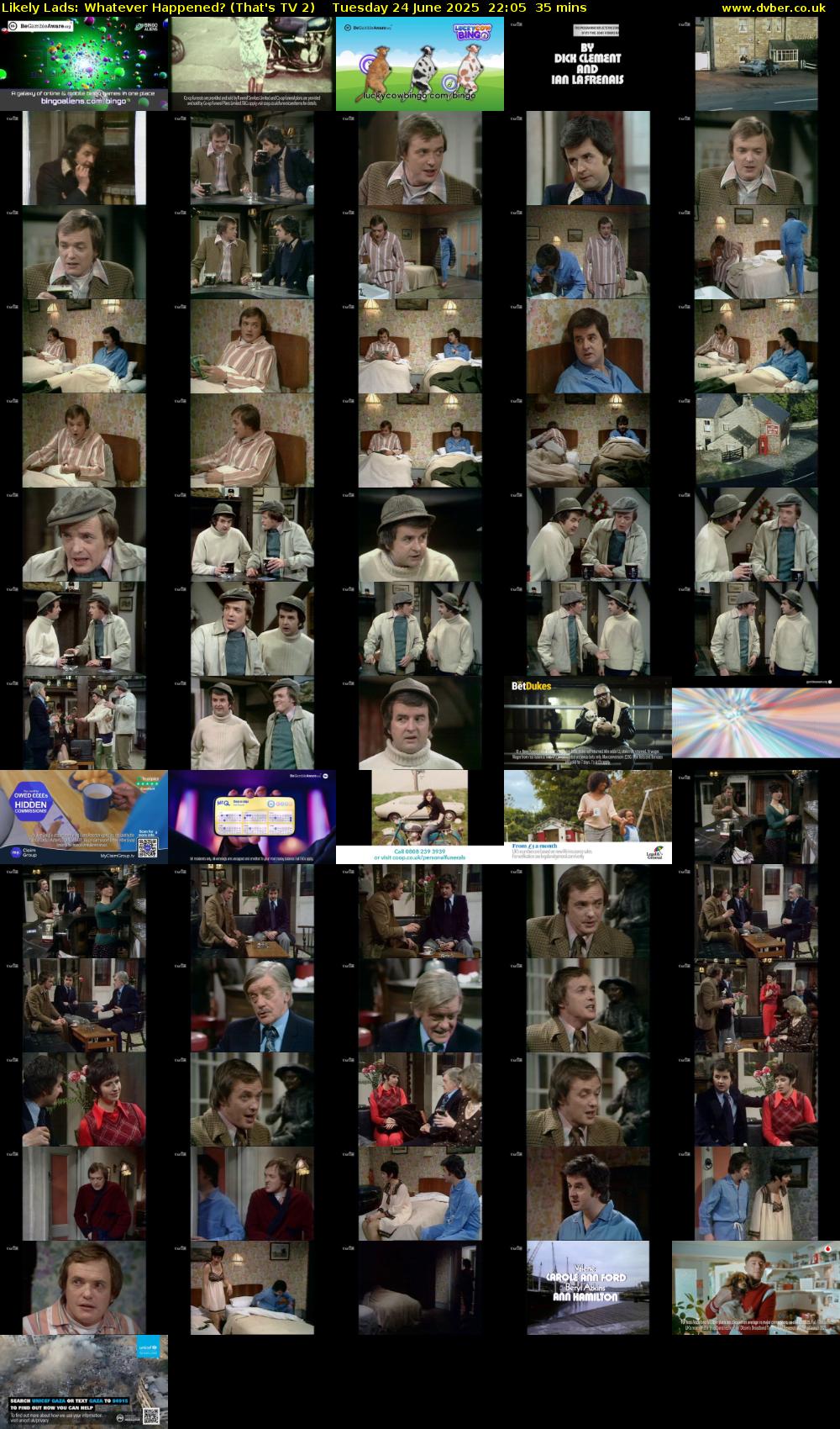 Likely Lads: Whatever Happened? (That's TV 2) Tuesday 24 June 2025 22:05 - 22:40