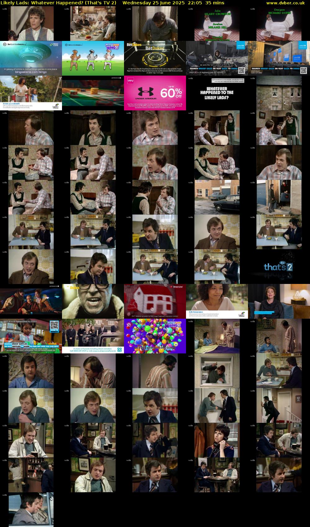 Likely Lads: Whatever Happened? (That's TV 2) Wednesday 25 June 2025 22:05 - 22:40