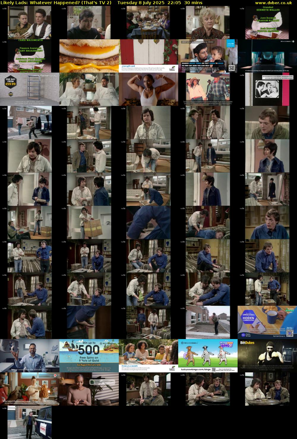 Likely Lads: Whatever Happened? (That's TV 2) Tuesday 8 July 2025 22:05 - 22:35