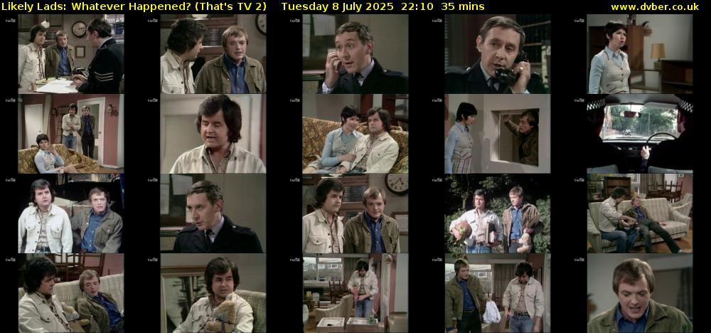 Likely Lads: Whatever Happened? (That's TV 2) Tuesday 8 July 2025 22:10 - 22:45
