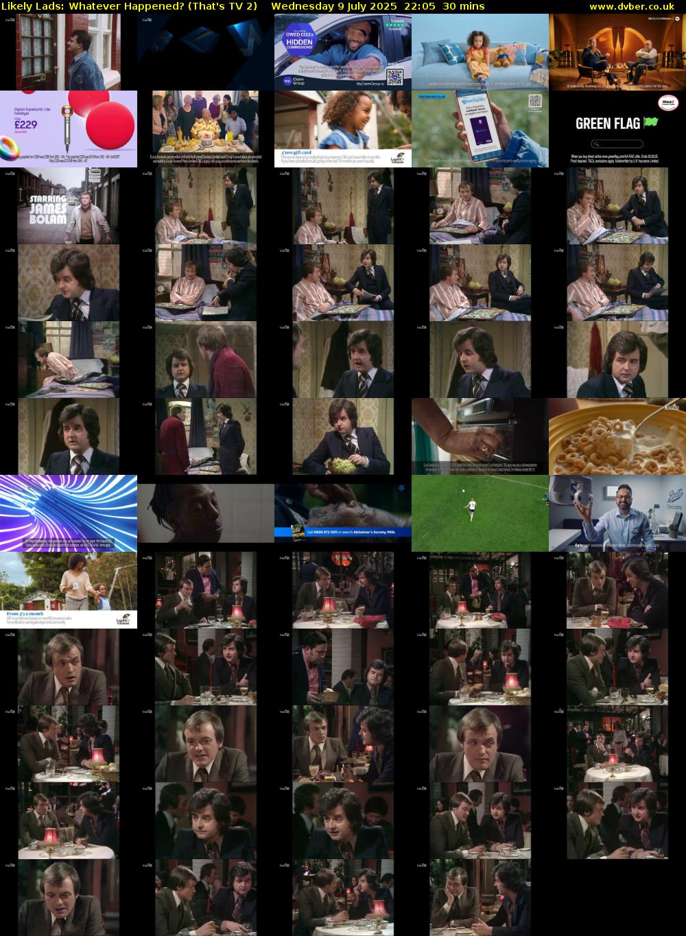 Likely Lads: Whatever Happened? (That's TV 2) Wednesday 9 July 2025 22:05 - 22:35
