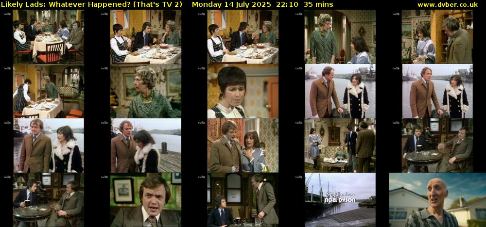 Likely Lads: Whatever Happened? (That's TV 2) Monday 14 July 2025 22:10 - 22:45