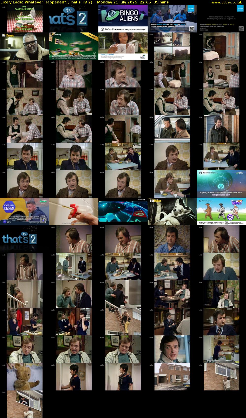 Likely Lads: Whatever Happened? (That's TV 2) Monday 21 July 2025 22:05 - 22:40