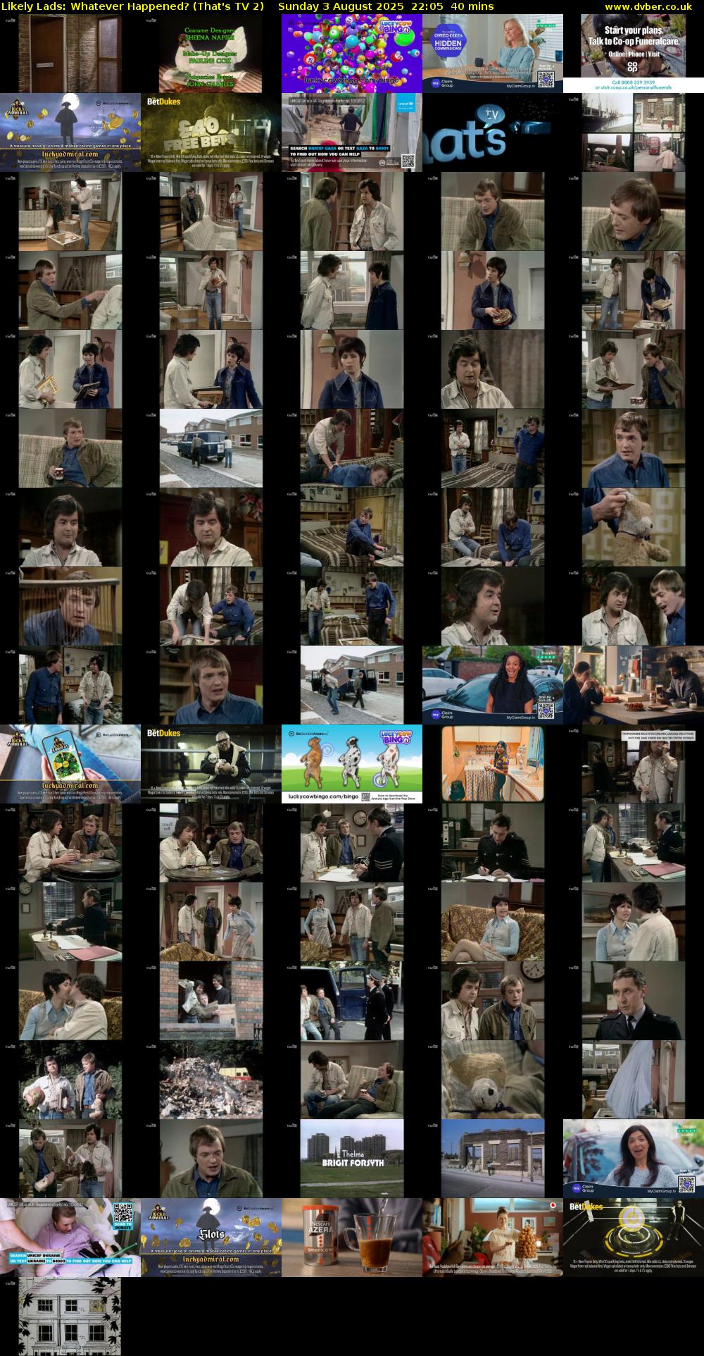 Likely Lads: Whatever Happened? (That's TV 2) Sunday 3 August 2025 22:05 - 22:45