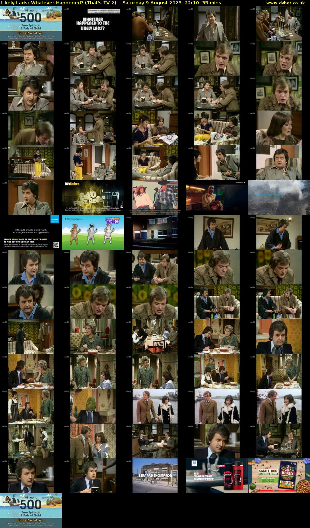 Likely Lads: Whatever Happened? (That's TV 2) Saturday 9 August 2025 22:10 - 22:45