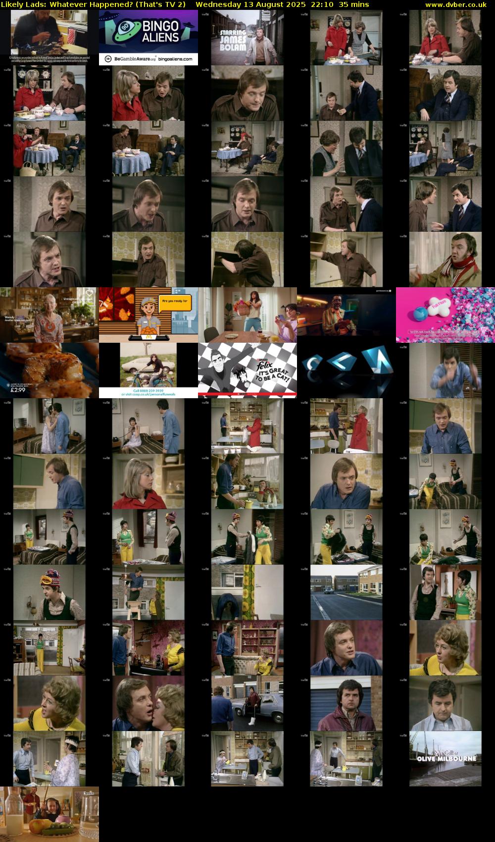 Likely Lads: Whatever Happened? (That's TV 2) Wednesday 13 August 2025 22:10 - 22:45