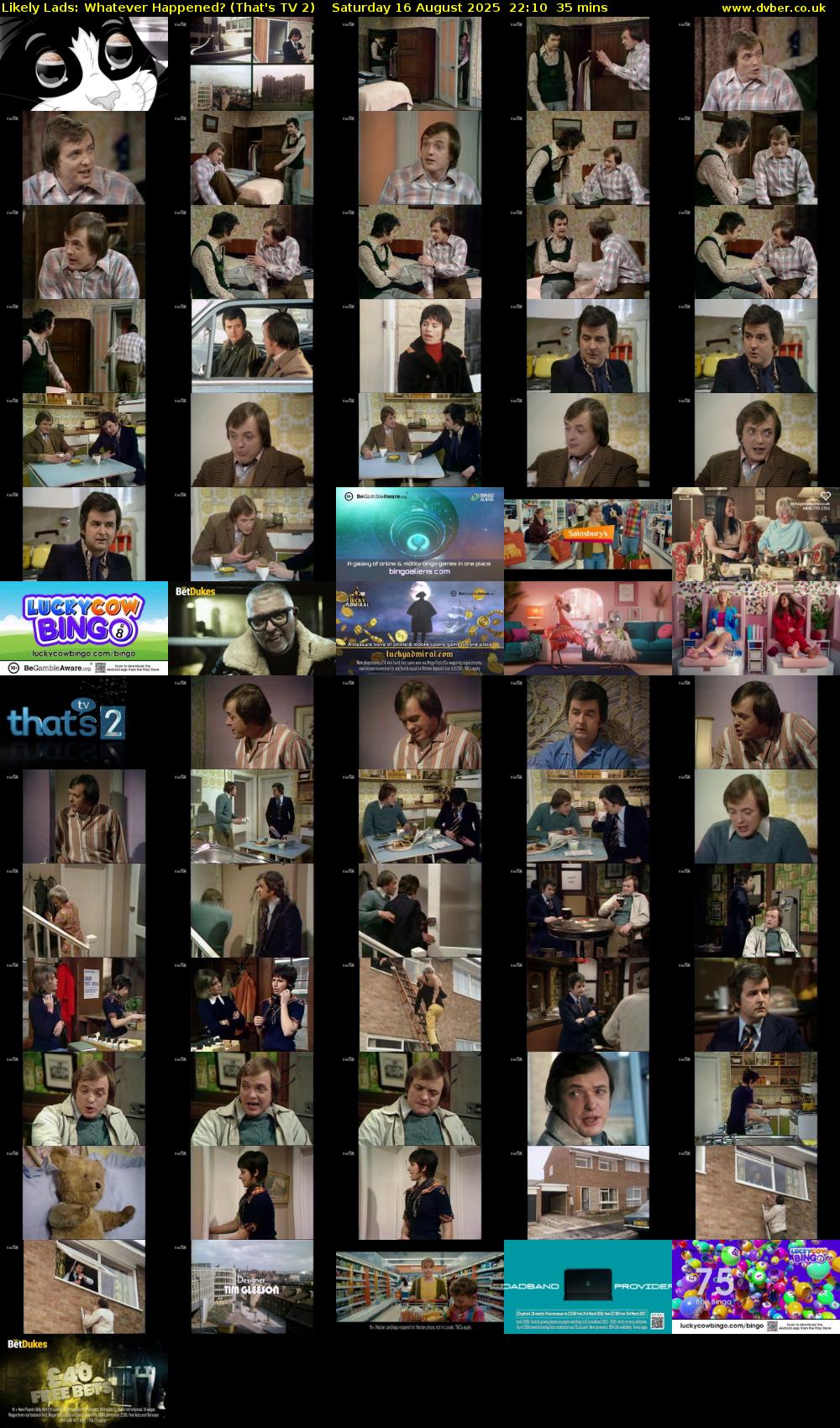 Likely Lads: Whatever Happened? (That's TV 2) Saturday 16 August 2025 22:10 - 22:45
