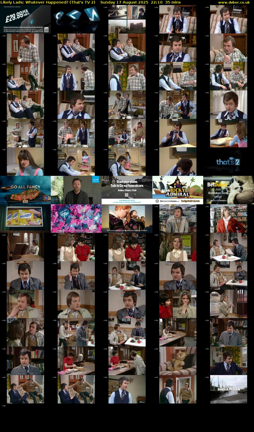 Likely Lads: Whatever Happened? (That's TV 2) Sunday 17 August 2025 22:10 - 22:45
