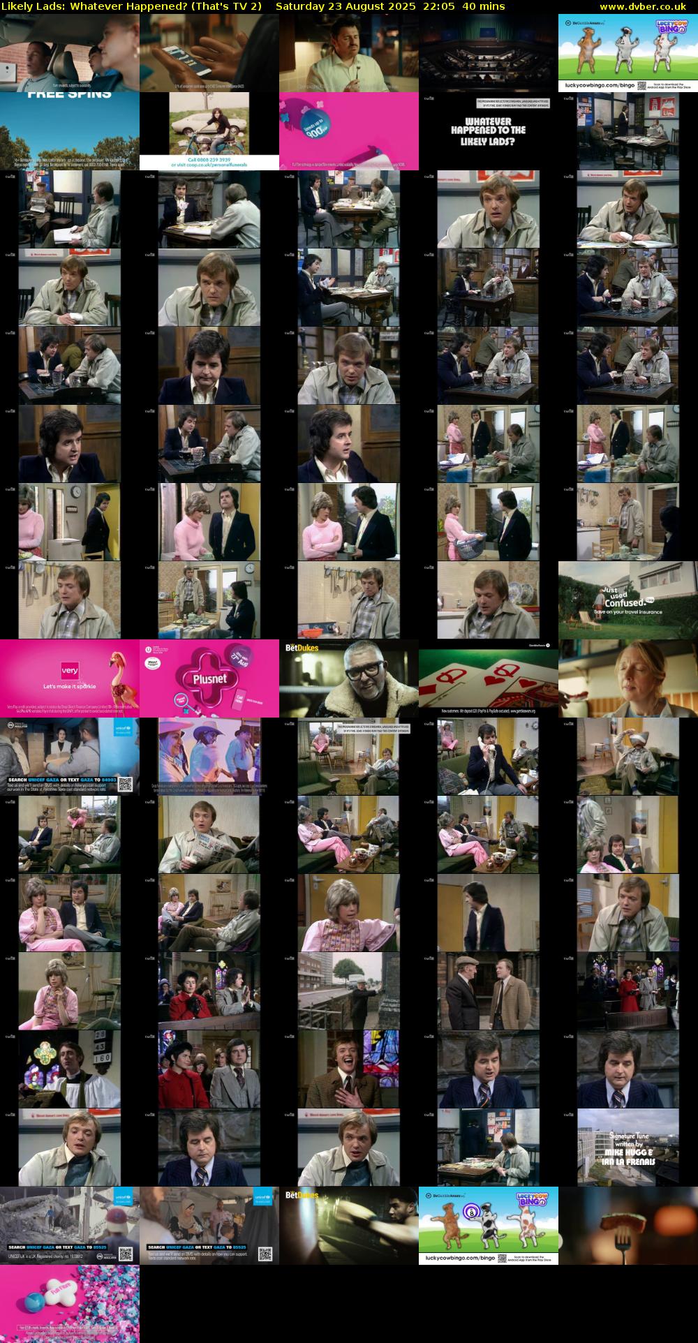 Likely Lads: Whatever Happened? (That's TV 2) Saturday 23 August 2025 22:05 - 22:45