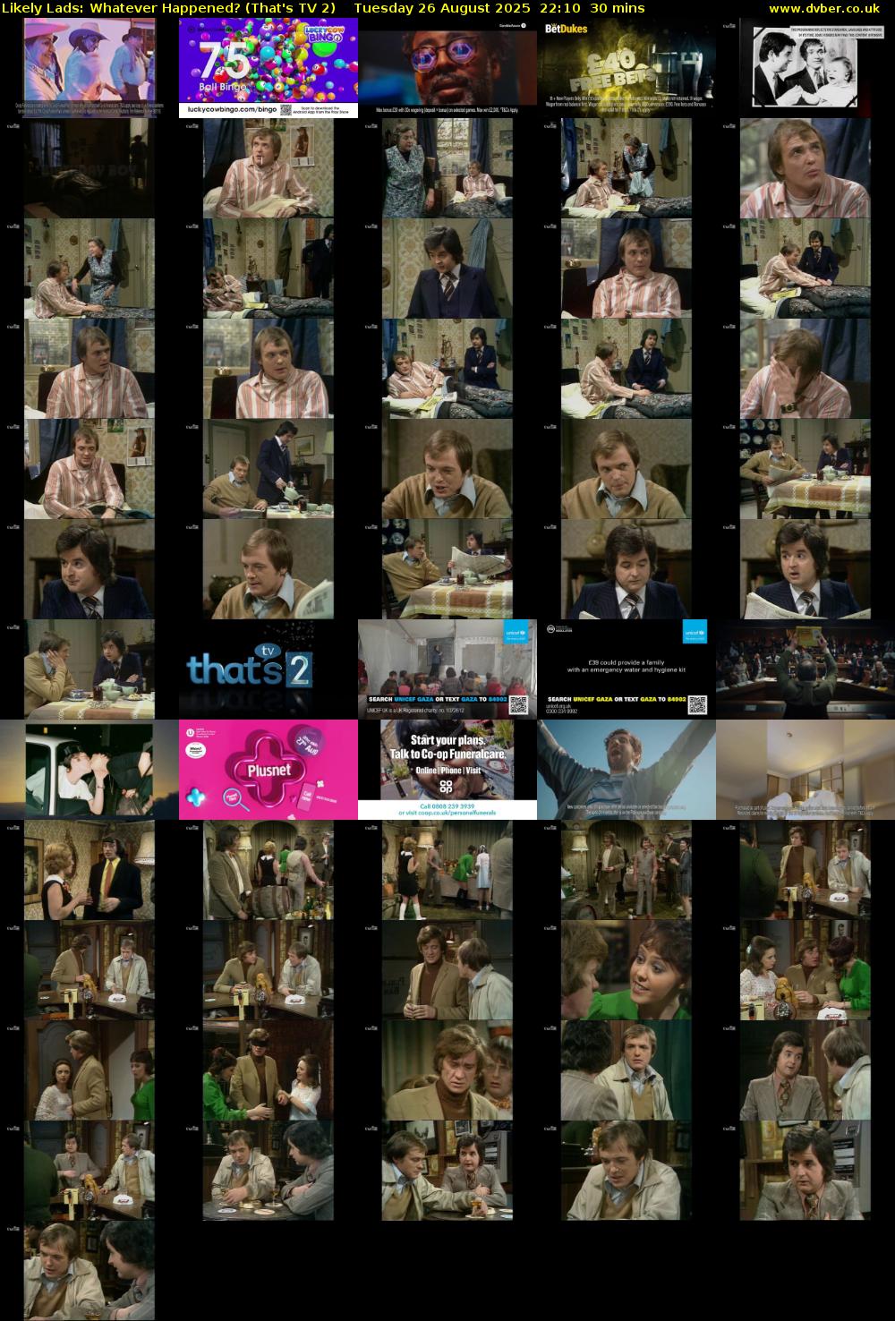 Likely Lads: Whatever Happened? (That's TV 2) Tuesday 26 August 2025 22:10 - 22:40