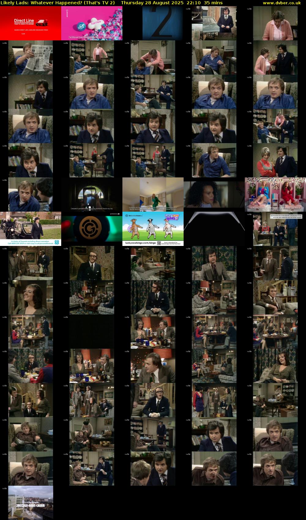 Likely Lads: Whatever Happened? (That's TV 2) Thursday 28 August 2025 22:10 - 22:45