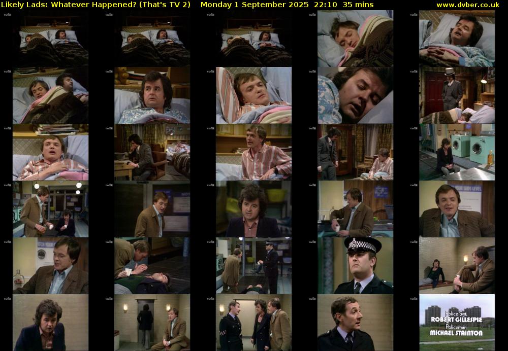 Likely Lads: Whatever Happened? (That's TV 2) Monday 1 September 2025 22:10 - 22:45
