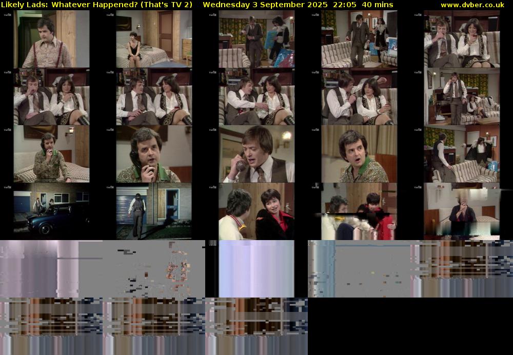 Likely Lads: Whatever Happened? (That's TV 2) Wednesday 3 September 2025 22:05 - 22:45
