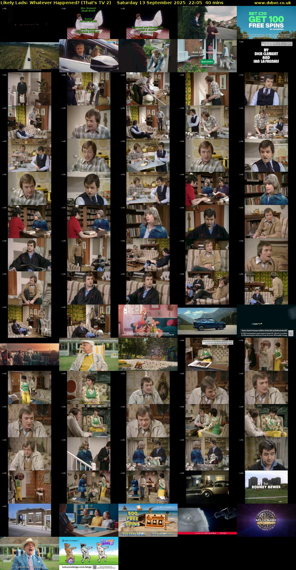 Likely Lads: Whatever Happened? (That's TV 2) Saturday 13 September 2025 22:05 - 22:45