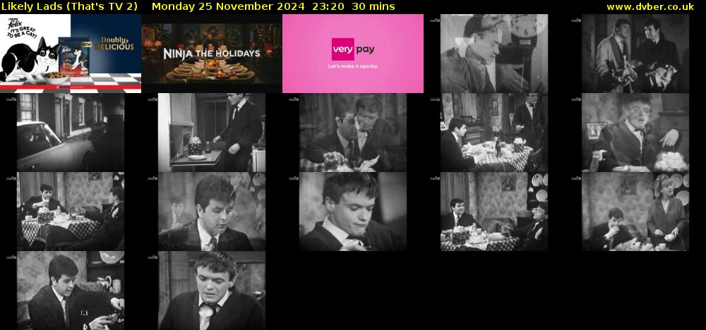Likely Lads (That's TV 2) Monday 25 November 2024 23:20 - 23:50