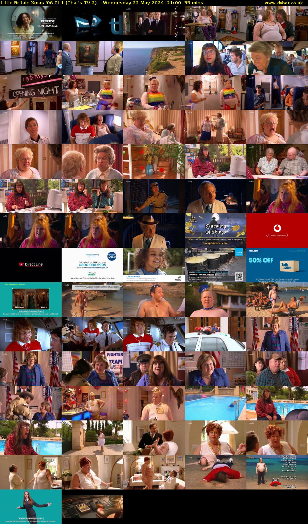 Little Britain Xmas '06 Pt 1 (That's TV 2) Wednesday 22 May 2024 21:00 - 21:35