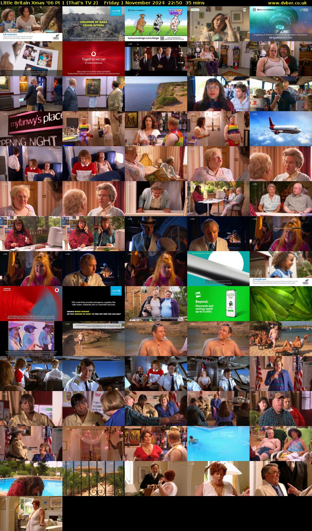Little Britain Xmas '06 Pt 1 (That's TV 2) Friday 1 November 2024 22:50 - 23:25