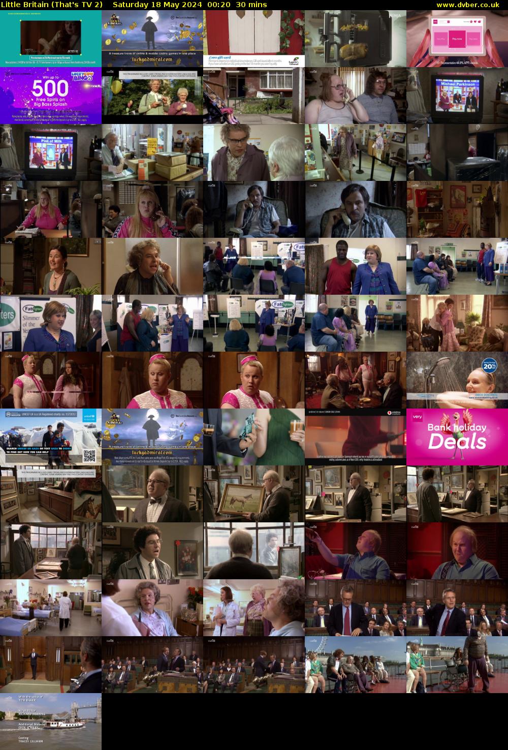 Little Britain (That's TV 2) Saturday 18 May 2024 00:20 - 00:50