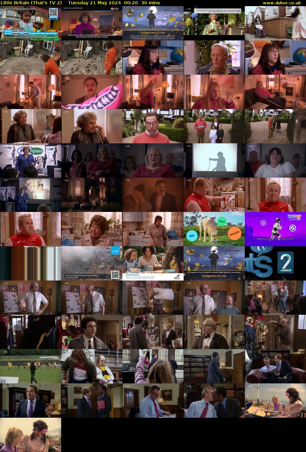 Little Britain (That's TV 2) Tuesday 21 May 2024 00:20 - 00:50