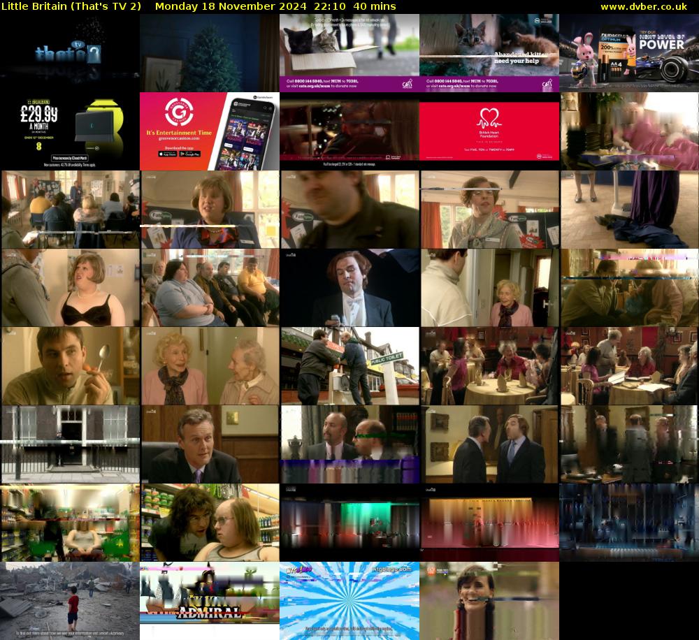 Little Britain (That's TV 2) Monday 18 November 2024 22:10 - 22:50
