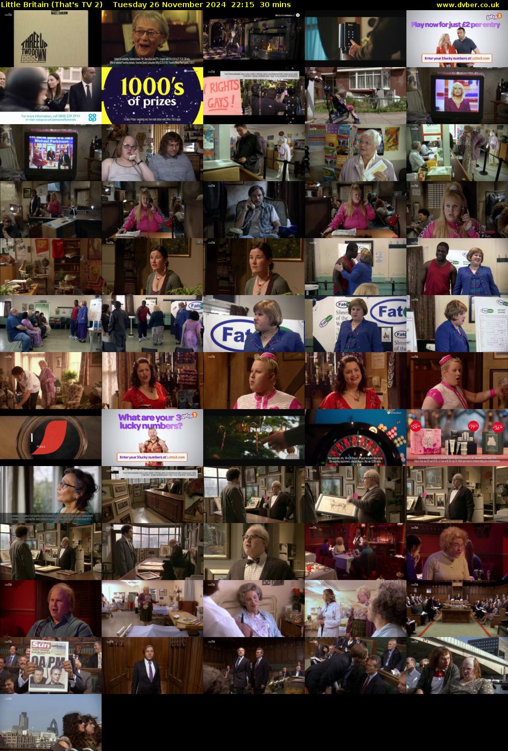 Little Britain (That's TV 2) Tuesday 26 November 2024 22:15 - 22:45