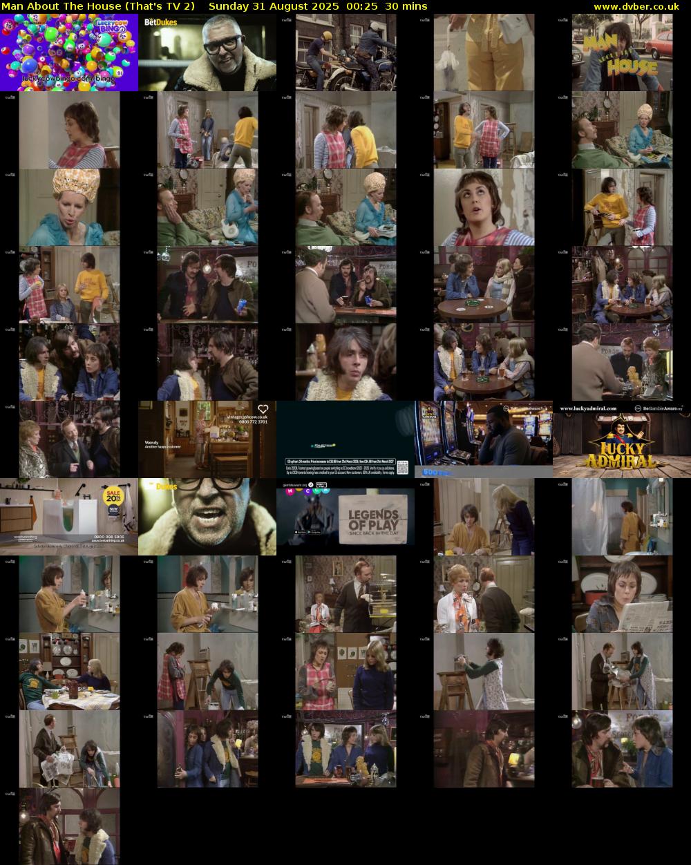 Man About The House (That's TV 2) Sunday 31 August 2025 00:25 - 00:55