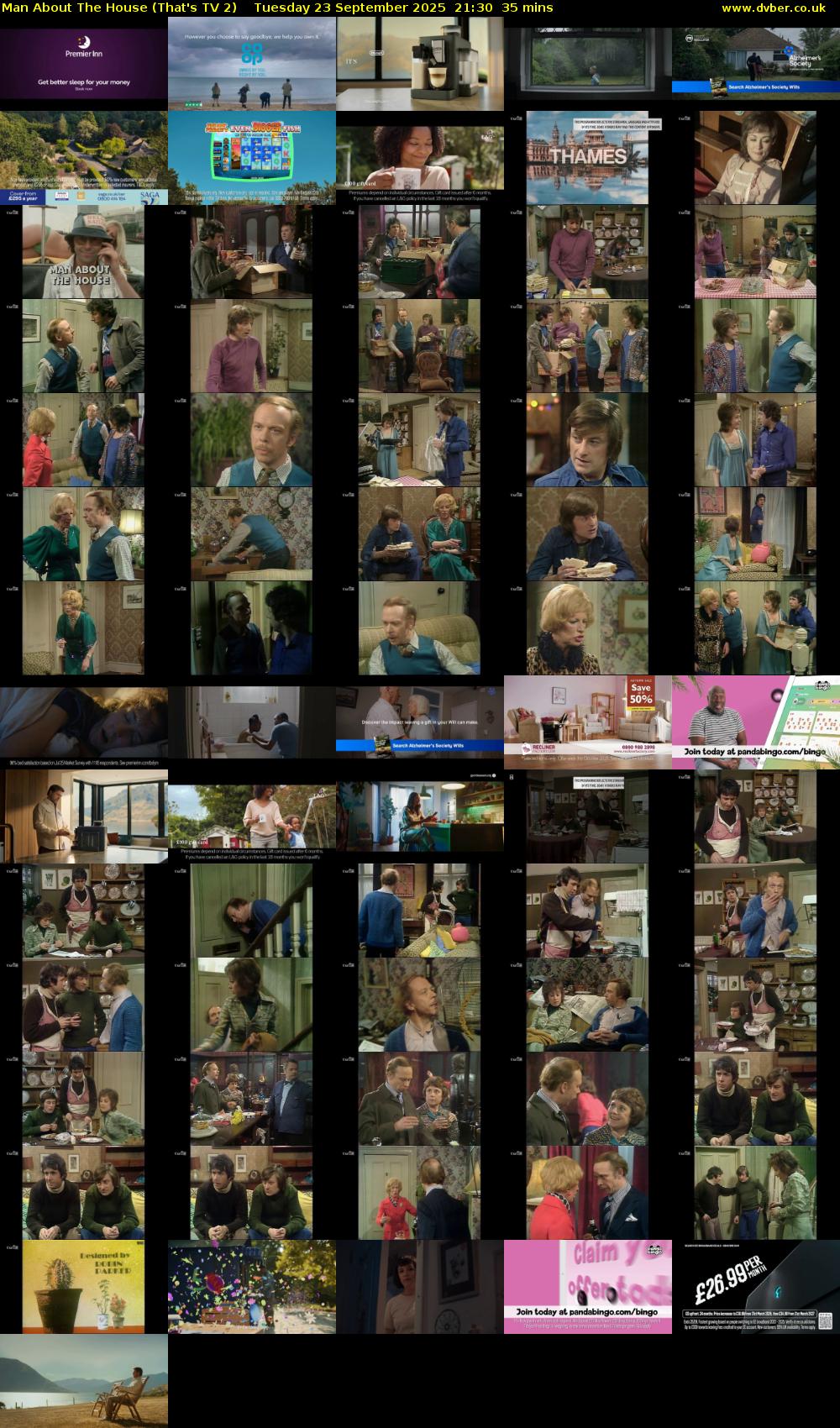 Man About The House (That's TV 2) Tuesday 23 September 2025 21:30 - 22:05