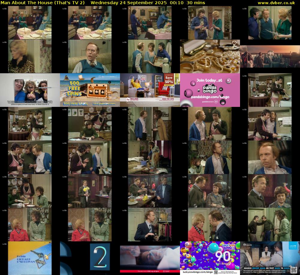 Man About The House (That's TV 2) Wednesday 24 September 2025 00:10 - 00:40