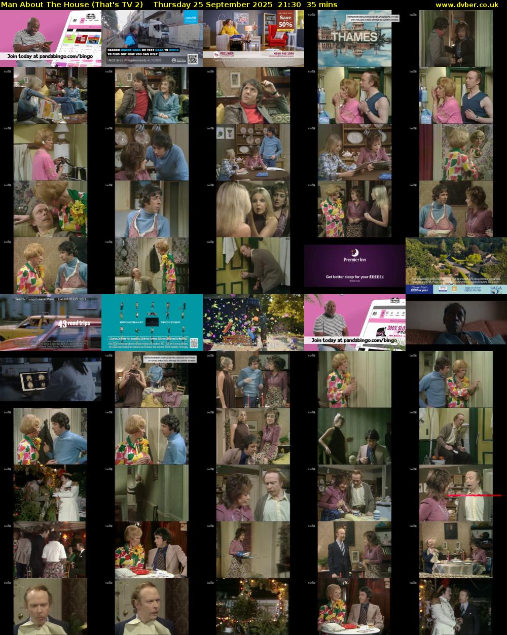Man About The House (That's TV 2) Thursday 25 September 2025 21:30 - 22:05