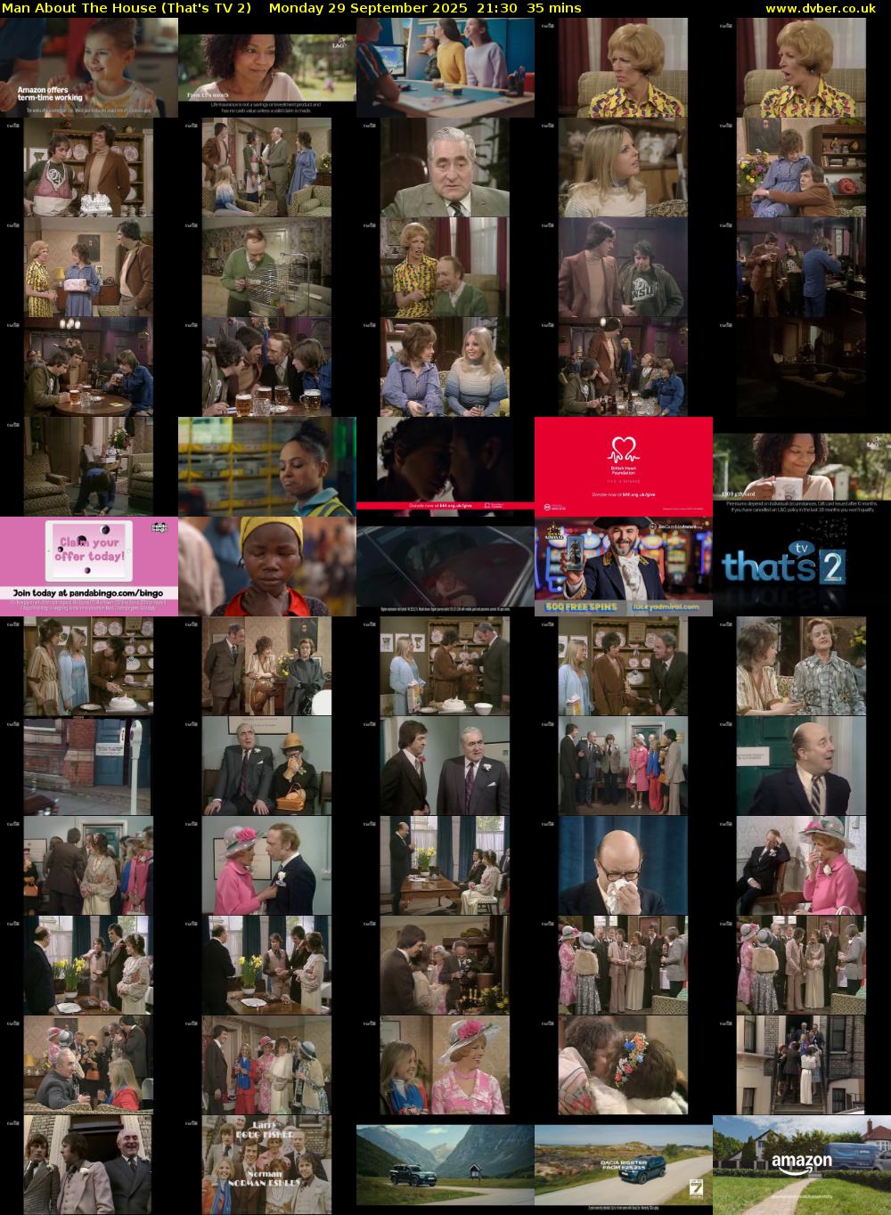 Man About The House (That's TV 2) Monday 29 September 2025 21:30 - 22:05
