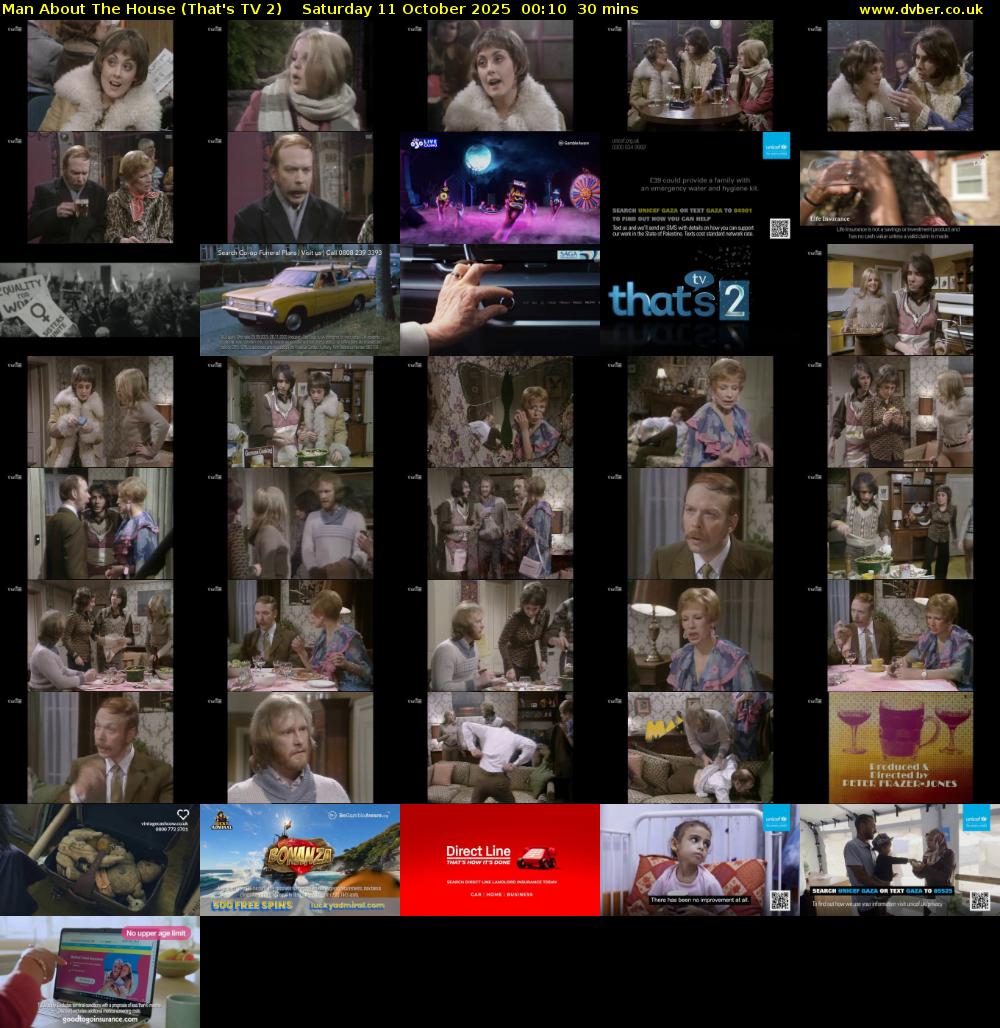 Man About The House (That's TV 2) Saturday 11 October 2025 00:10 - 00:40