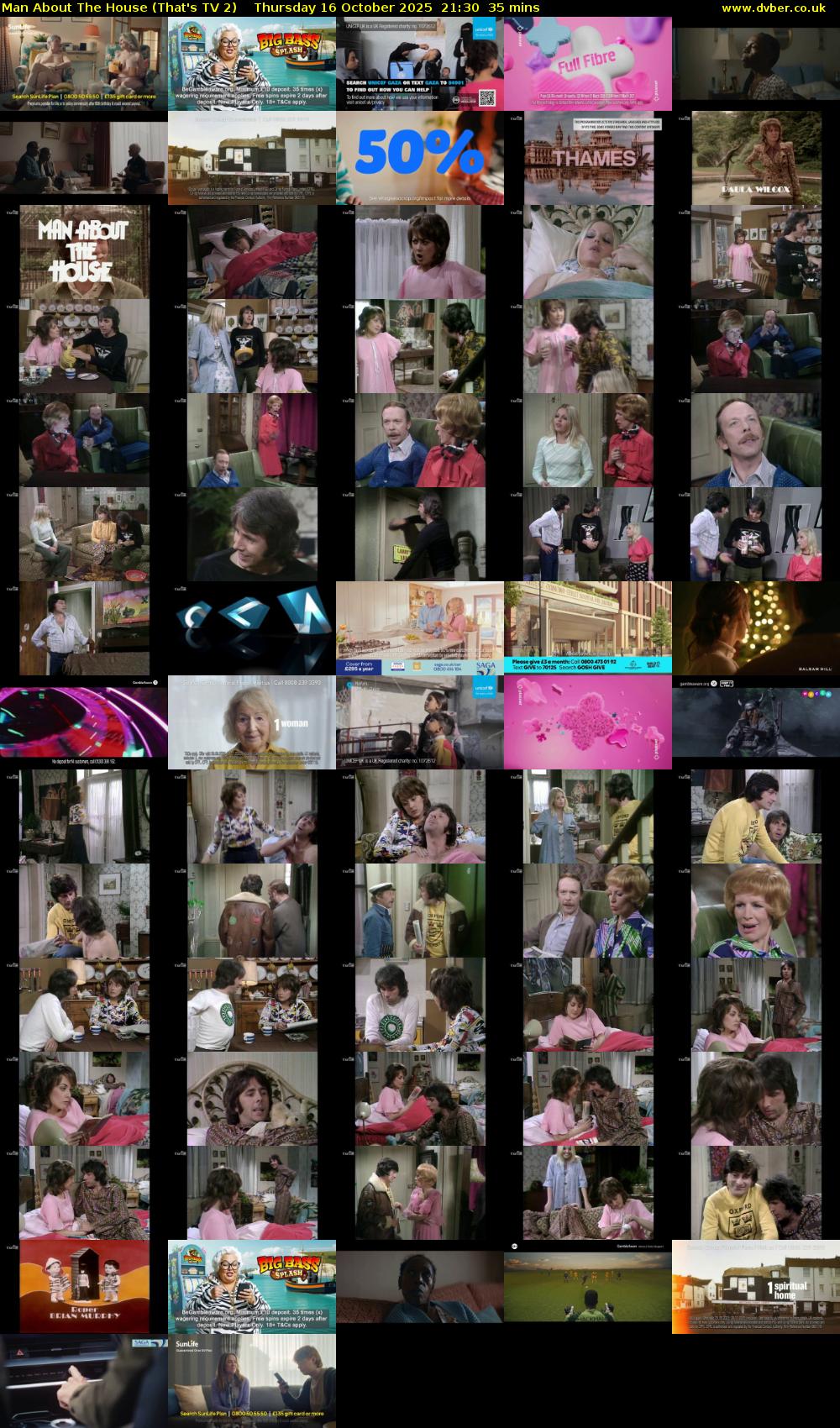 Man About The House (That's TV 2) Thursday 16 October 2025 21:30 - 22:05