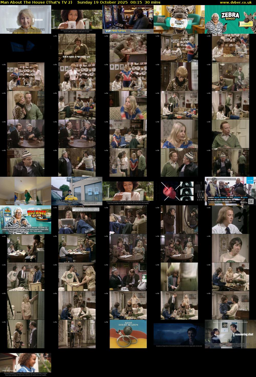Man About The House (That's TV 2) Sunday 19 October 2025 00:15 - 00:45
