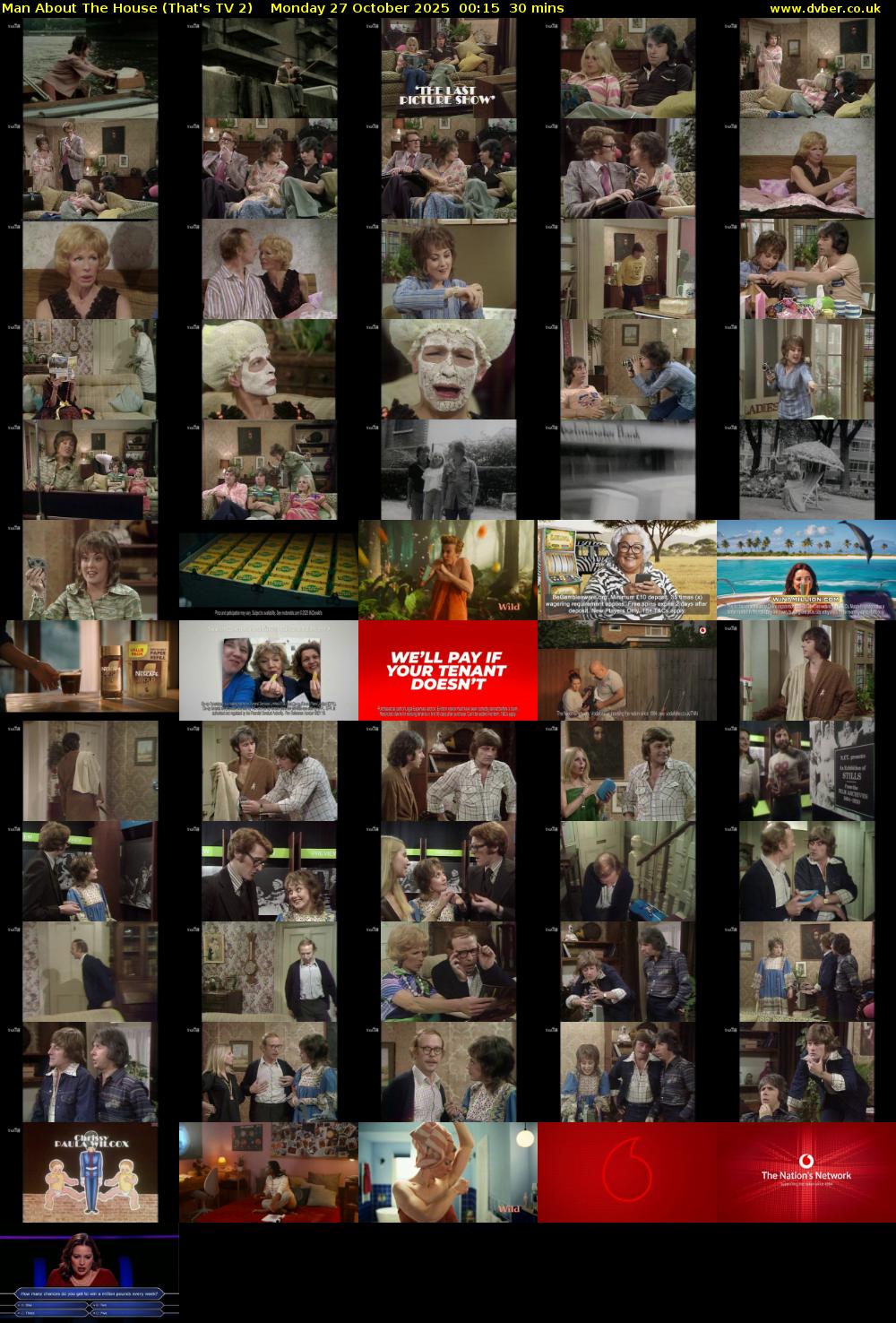 Man About The House (That's TV 2) Monday 27 October 2025 00:15 - 00:45