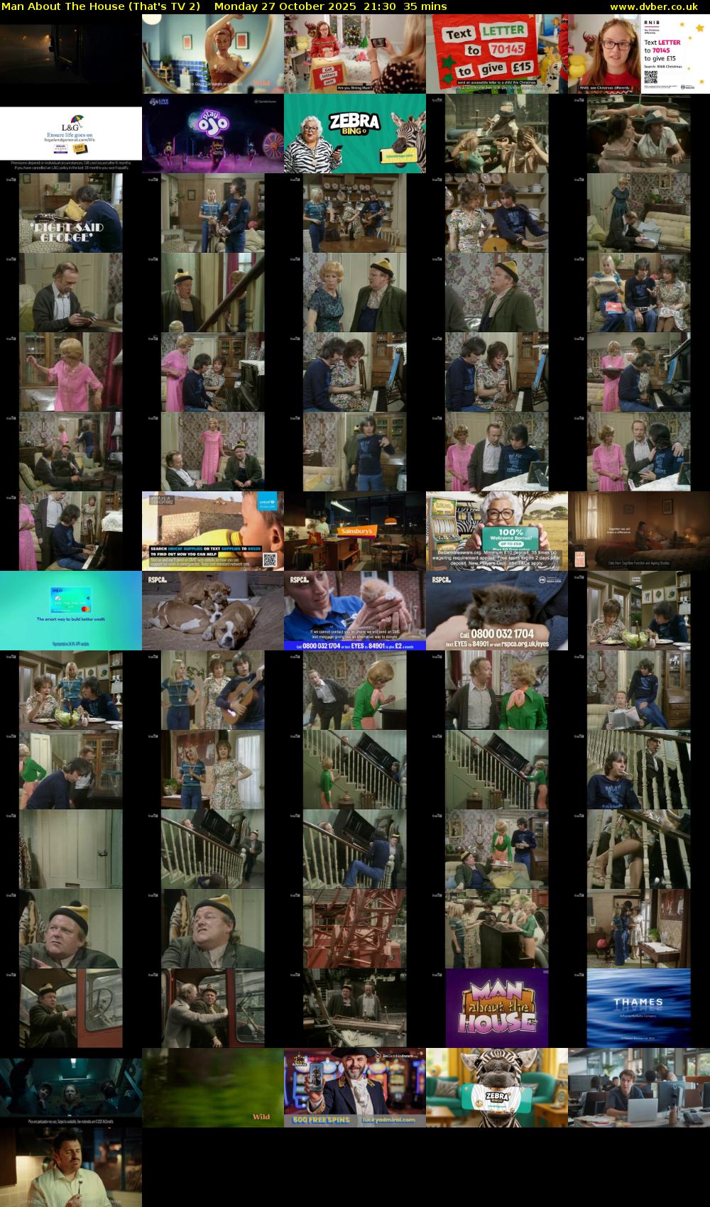 Man About The House (That's TV 2) Monday 27 October 2025 21:30 - 22:05