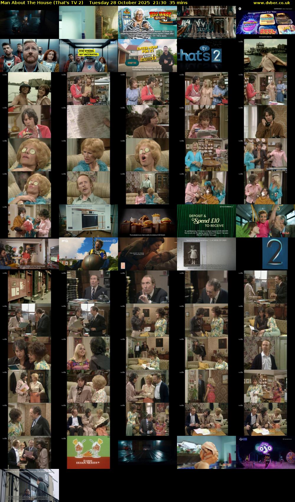 Man About The House (That's TV 2) Tuesday 28 October 2025 21:30 - 22:05