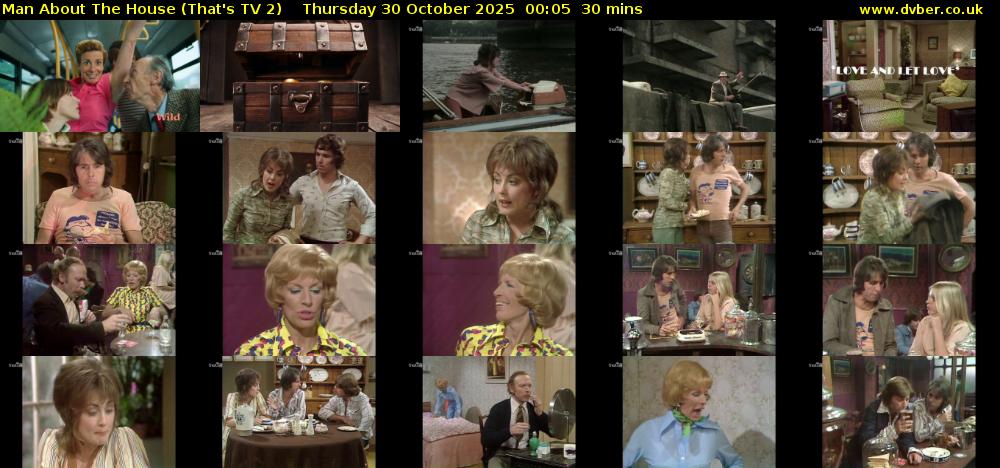 Man About The House (That's TV 2) Thursday 30 October 2025 00:05 - 00:35