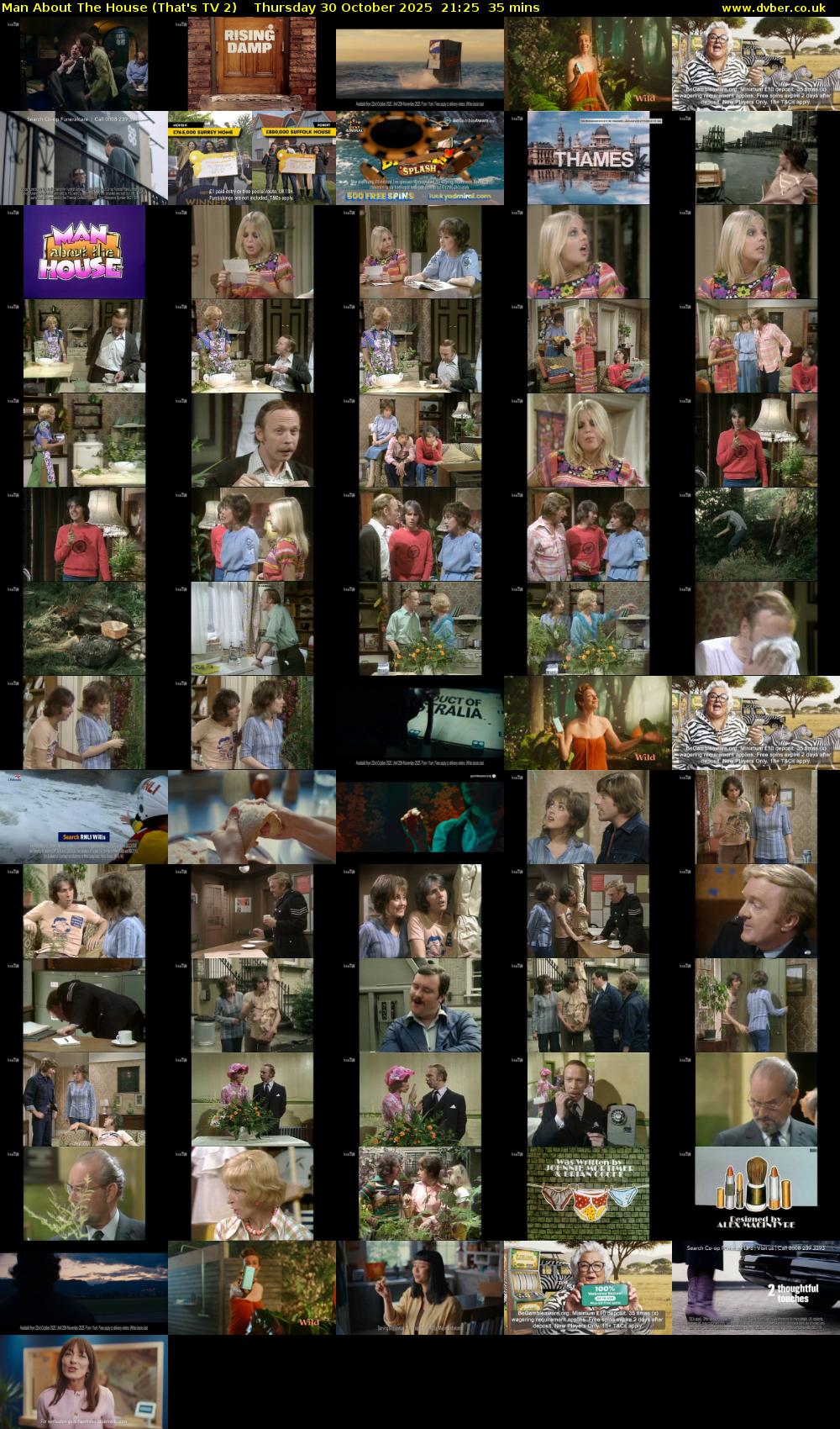 Man About The House (That's TV 2) Thursday 30 October 2025 21:25 - 22:00