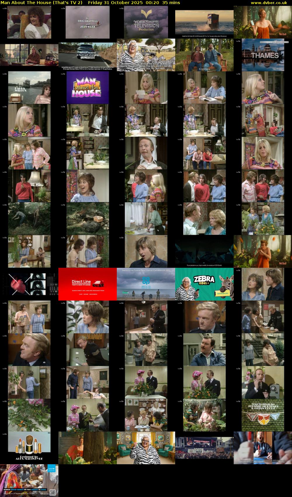 Man About The House (That's TV 2) Friday 31 October 2025 00:20 - 00:55